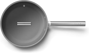 Smeg - 12" 50's Style Non-Stick Fry Pan Black - CKFF3001BLM