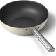 Smeg - 12" 50's Style Non-Stick Wok Cream - CKFW3001CRM