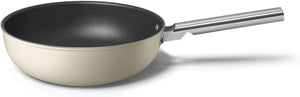 Smeg - 12" 50's Style Non-Stick Wok Cream - CKFW3001CRM