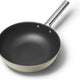 Smeg - 12" 50's Style Non-Stick Wok Cream - CKFW3001CRM