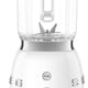 Smeg - 1.6 Qt Retro 50's Style White Table Blender - BLF03WHUS