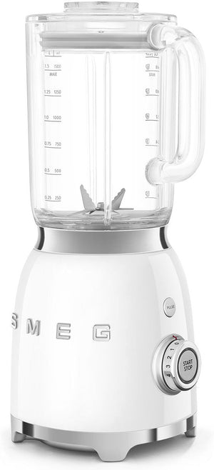 Smeg - 1.6 Qt Retro 50's Style White Table Blender - BLF03WHUS