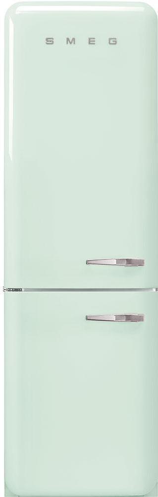 Smeg - 24" 50's Retro Style No Frost Refrigerator Left Hinge Pastel Green - FAB32ULPG3 (Special Order)