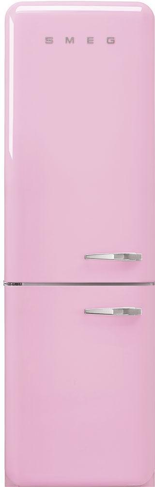 Smeg - 24" 50's Retro Style No Frost RefrigeratorLeft Hinge Pink - FAB32ULPK3 (Special Order)