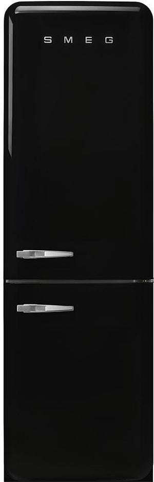 Smeg - 24" 50's Retro Style No Frost RefrigeratorRight Hinge Black - FAB32URBL3 (Special Order)