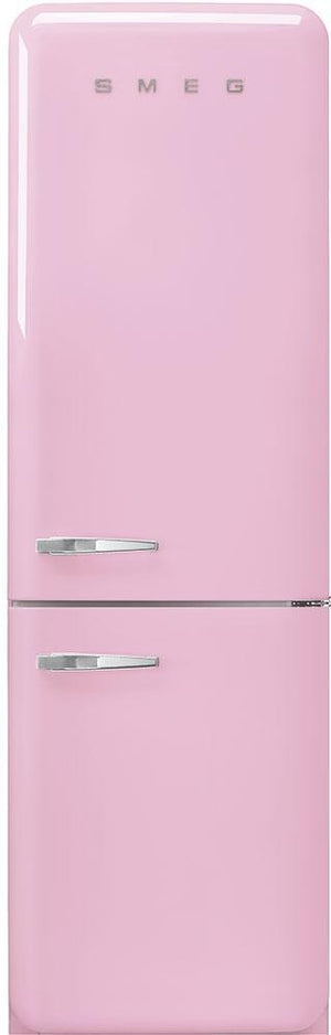 Smeg - 24" 50's Retro Style No Frost RefrigeratorRight Hinge Pink - FAB32URPK3 (Special Order)