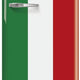 Smeg - 24" 50's Retro Style Refrigerator/Freezer Right Hinge Italian Flag - FAB28URDIT3 (Special Order)