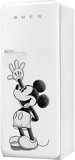 Smeg - 24" 50's Retro Style Refrigerator/Freezer Right Hinge Mickey Mouse - FAB28URDMM4 (Special Order)