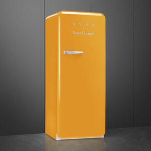 Smeg - 24" 50's Retro Style Refrigerator/Freezer Right Hinge Veuve Clicquot - FAB28URDYVC3 (Special Order)