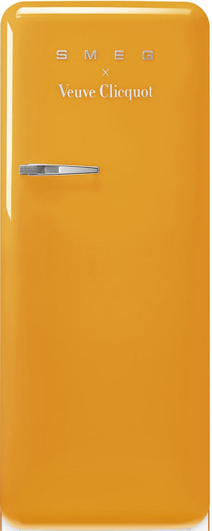 Smeg - 24" 50's Retro Style Refrigerator/Freezer Right Hinge Veuve Clicquot - FAB28URDYVC3 (Special Order)