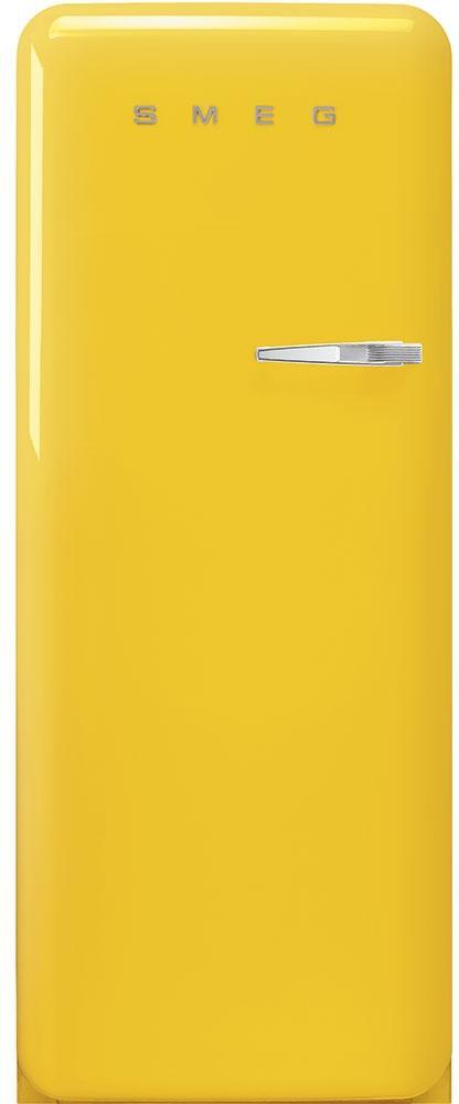 Smeg - 24" 50's Retro Style RefrigeratorLeft Hinge Yellow - FAB28ULYW3 (Special Order)