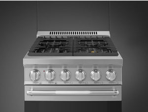 Smeg - 24" Professional Stainless-Steel ALL GAS Range - SPR24UGGX (Special Order)