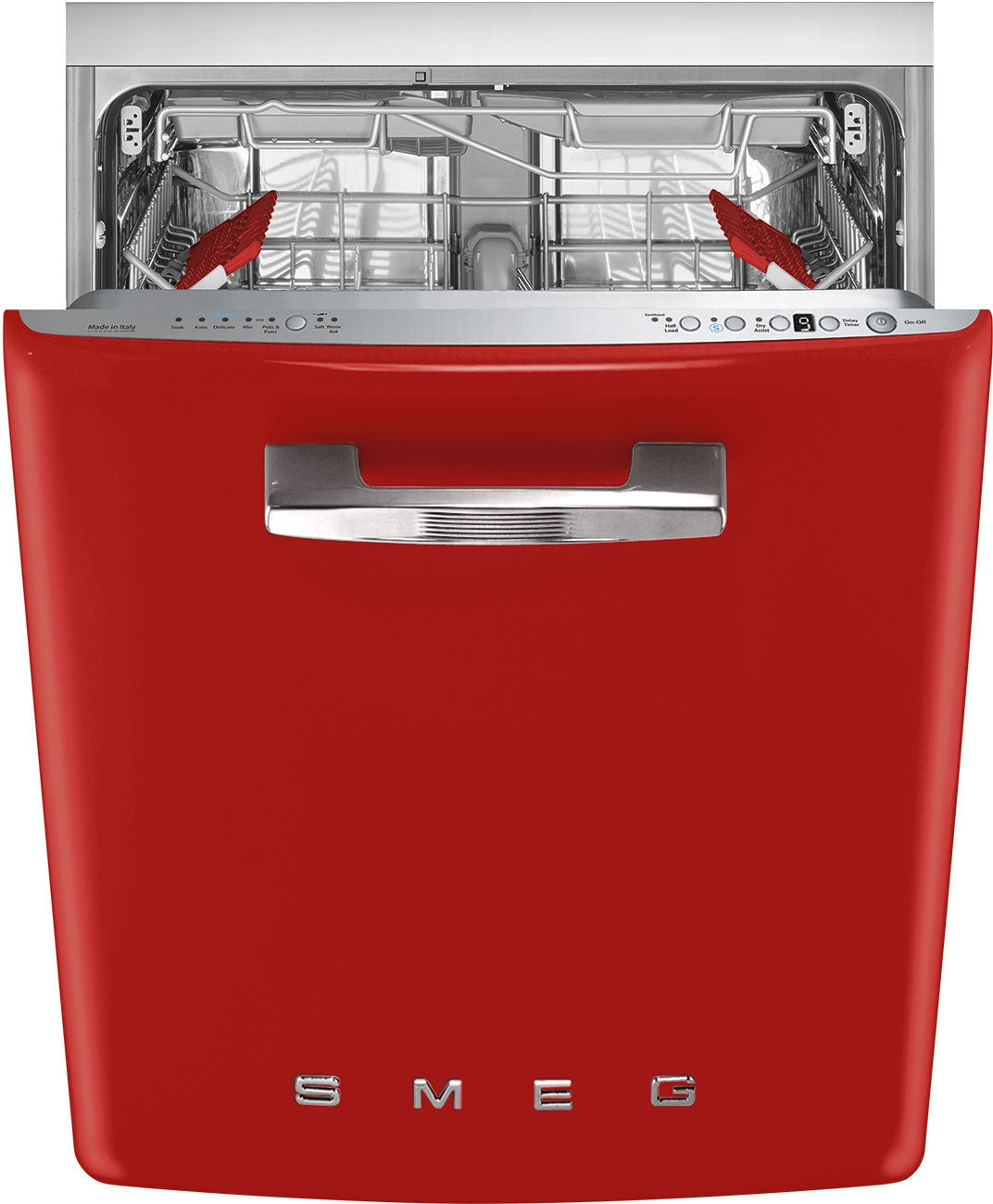 Smeg - 24" Red Retro Dishwasher - STU2FABRD2 (Special Order)