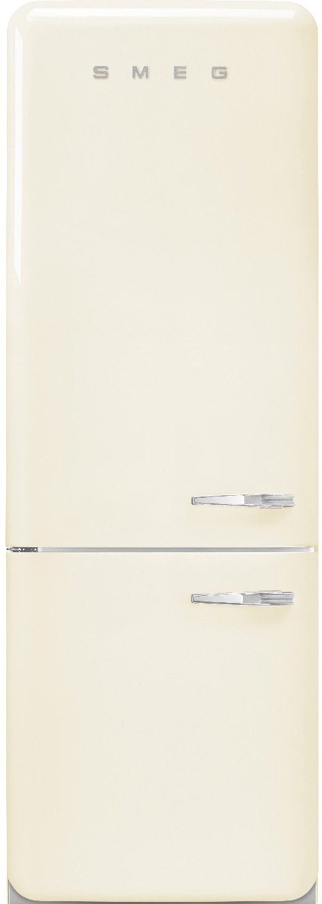 Smeg - 27" 50's Retro Style Bottom Mount Freezer Left Hinge Cream - FAB38ULCR (Special Order)