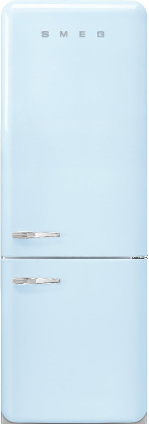 Smeg - 27" 50's Retro Style Bottom Mount Freezer Right Hinge Pastel Blue - FAB38URPB (Special Order)