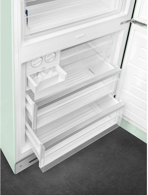 Smeg - 27" 50's Retro Style Bottom Mount Freezer Right Hinge Pastel Green - FAB38URPG (Special Order)