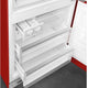 Smeg - 27" 50's Retro Style Bottom Mount Freezer Right Hinge Red - FAB38URRD (Special Order)