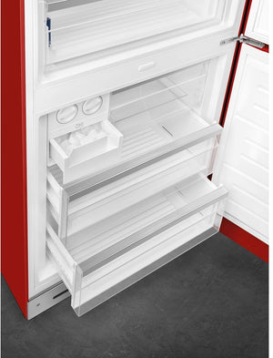 Smeg - 27" 50's Retro Style Bottom Mount Freezer Right Hinge Red - FAB38URRD (Special Order)