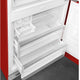 Smeg - 27" 50's Retro Style Bottom Mount Freezer Right Hinge Red - FAB38URRD (Special Order)