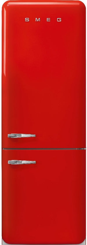 Smeg - 27" 50's Retro Style Bottom Mount Freezer Right Hinge Red - FAB38URRD (Special Order)