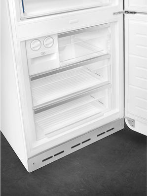 Smeg - 27" 50's Retro Style Bottom Mount Freezer Right Hinge White - FAB38URWH (Special Order)