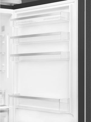 Smeg - 28" Portofino Bottom Mount Freezer Black - FA490URBL (Special Order)