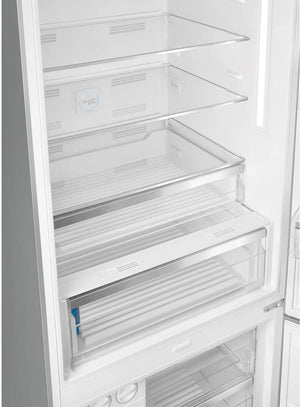 Smeg - 28" Portofino Bottom Mount Freezer Left Hinge Stainless Steel - FA490ULX (Special Order)