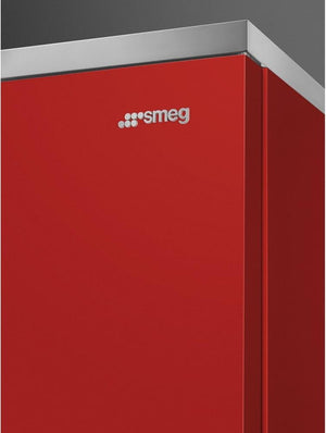 Smeg - 28" Portofino Bottom Mount Freezer Right Hinge Red - FA490URR (Special Order)