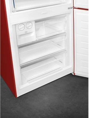 Smeg - 28" Portofino Bottom Mount Freezer Right Hinge Red - FA490URR (Special Order)