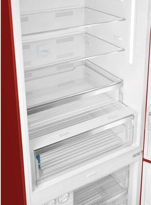 Smeg - 28" Portofino Bottom Mount Freezer Right Hinge Red - FA490URR (Special Order)