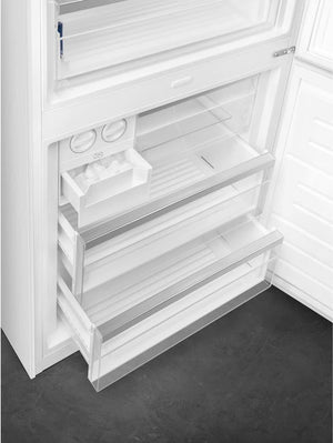 Smeg - 28" Portofino Bottom Mount Freezer Right Hinge White - FA490URWH (Special Order)