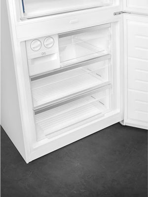 Smeg - 28" Portofino Bottom Mount Freezer Right Hinge White - FA490URWH (Special Order)