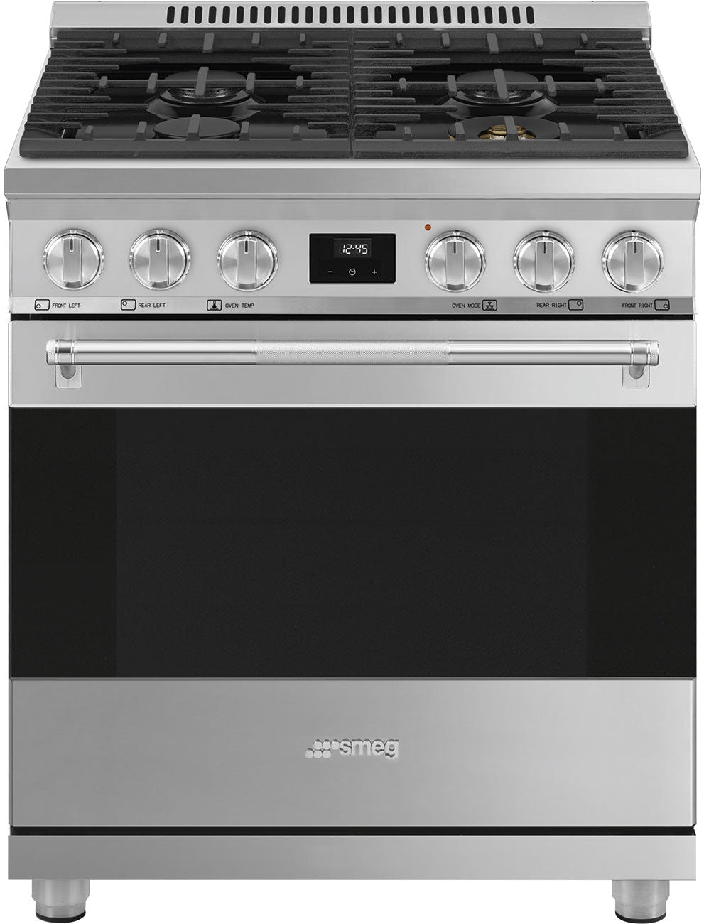 Smeg - 30" Dual Fuel Stainless Steel Professional Range - SPR30UGMX (Special Order)