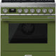 Smeg - 30" Olive Green Portofino 4-Burner Gas Range - CPF30UGGOG (Special Order)