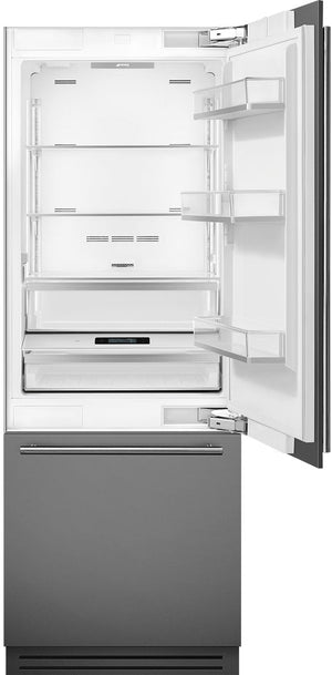 Smeg - 30" Panel Ready Built-In Fridge With Bottom Freeze & Auto Ice - CB465UI (Special Order)