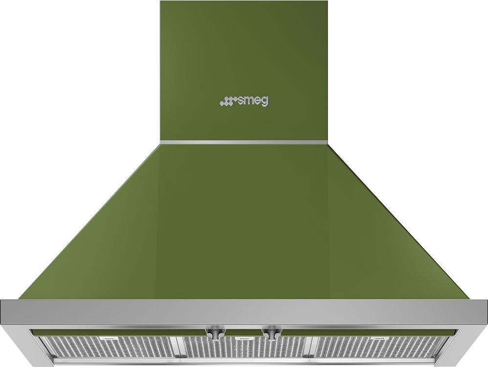 Smeg - 30" Portofino Wall Mount Vent Hood - Green - KPF30UOG (Special Order)