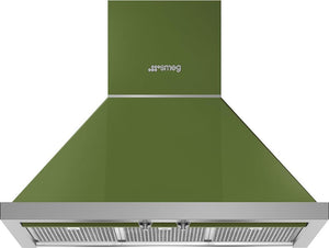 Smeg - 30" Portofino Wall Mount Vent Hood - Green - KPF30UOG (Special Order)