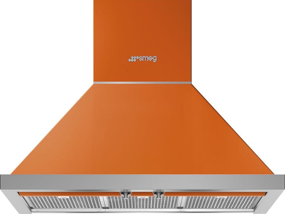 Smeg - 30" Portofino Wall Mount Vent Hood - Orange - KPF30UOR (Special Order)