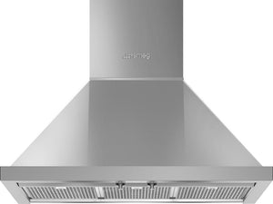 Smeg - 30" Portofino Wall Mount Vent Hood - Stainless - KPF30UX (Special Order)