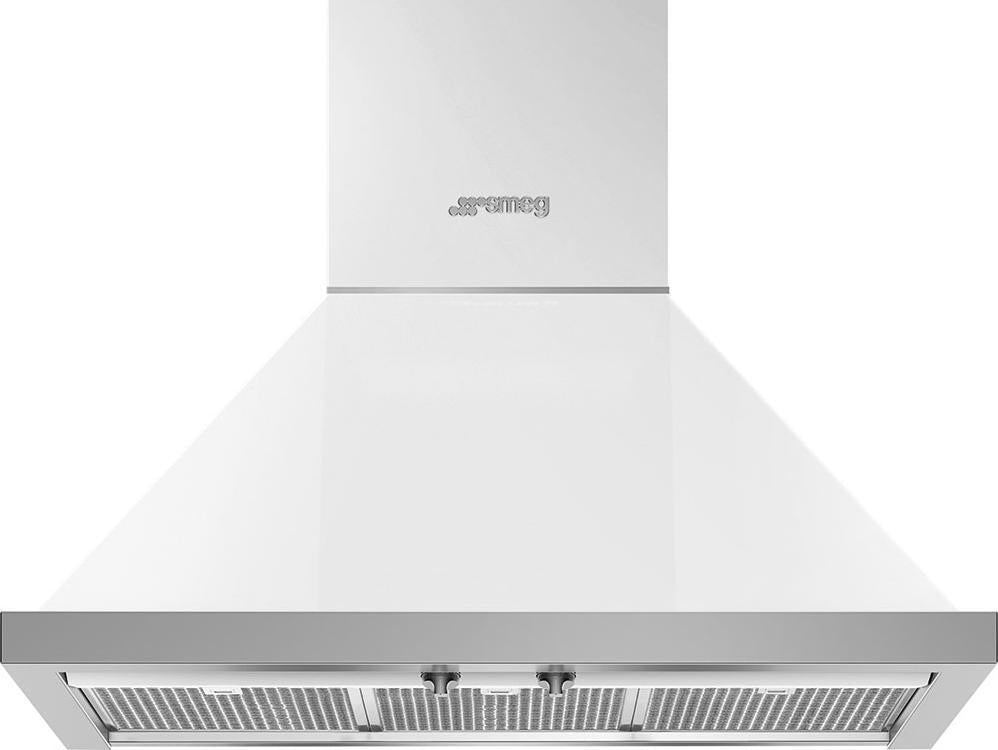 Smeg - 30" Portofino Wall Mount Vent Hood - White - KPF30UWH (Special Order)