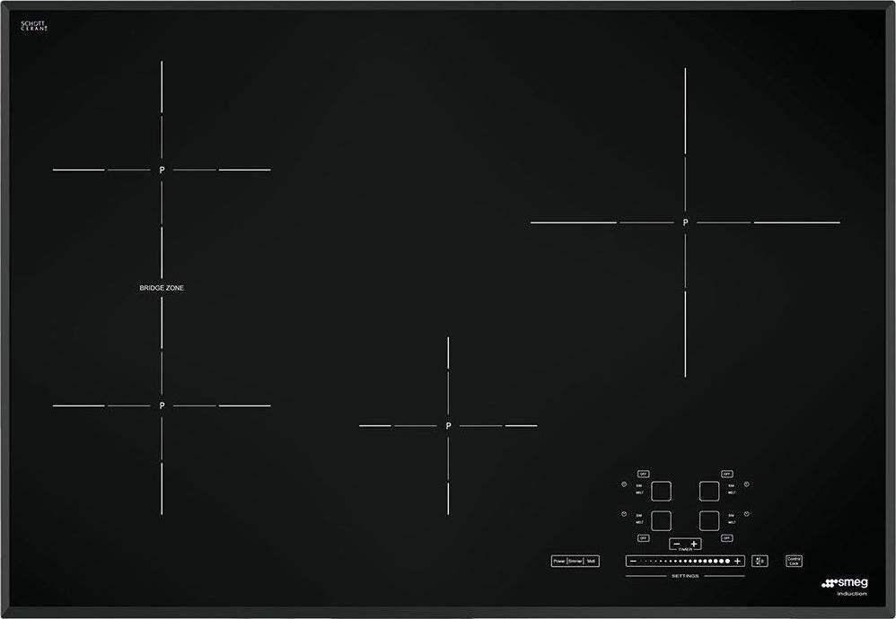 Smeg - 31" Drop-In 4-Burner Induction Cooktop - Black - SIMU530B (Special Order)