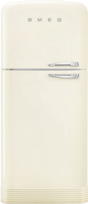 Smeg - 31" FAB50 Retro Refrigerator With Bottom Freezer, Left Hinge - Preliminary Cream - FAB50ULCR3 (Special Order)