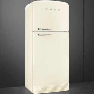 Smeg - 31" FAB50 Retro Refrigerator With Bottom Freezer, Right Hinge Preliminary Cream - FAB50URCR3 (Special Order)