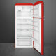 Smeg - 31" FAB50 Retro Refrigerator With Bottom Freezer, Right Hinge Preliminary Red - FAB50URRD3 (Special Order)