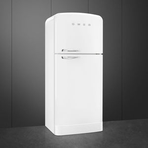 Smeg - 31" FAB50 Retro Refrigerator With Bottom Freezer, Right Hinge Preliminary White - FAB50URWH3 (Special Order)