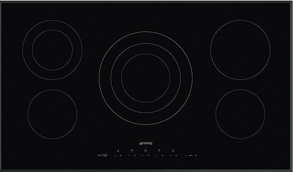 Smeg - 36" Ceramic Electric Cooktop - SEU365ETB (Special Order)