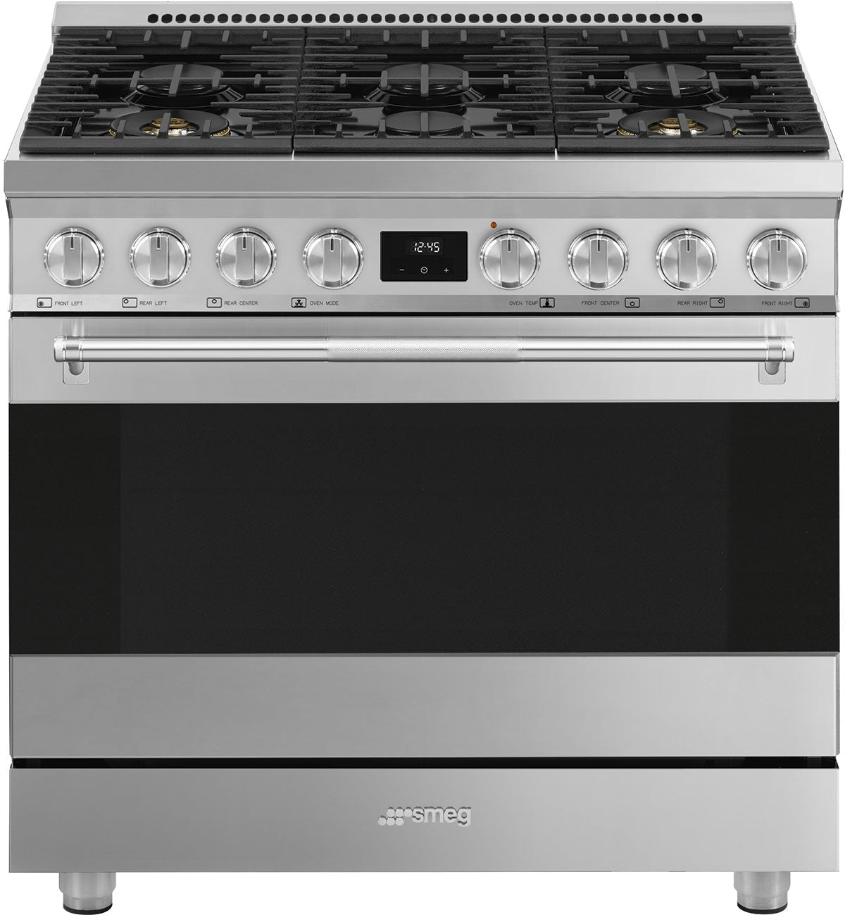 Smeg - 36" Dual Fuel Stainless Steel Professional Range - SPR36UGMX (Special Order)