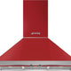 Smeg - 36" Portofino Wall Mount Vent Hood - Red - KPF36URD (Special Order)