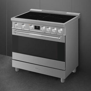 Smeg - 36" Stainless Steel Professional Induction Range - SPR36UIMX (Special Order)