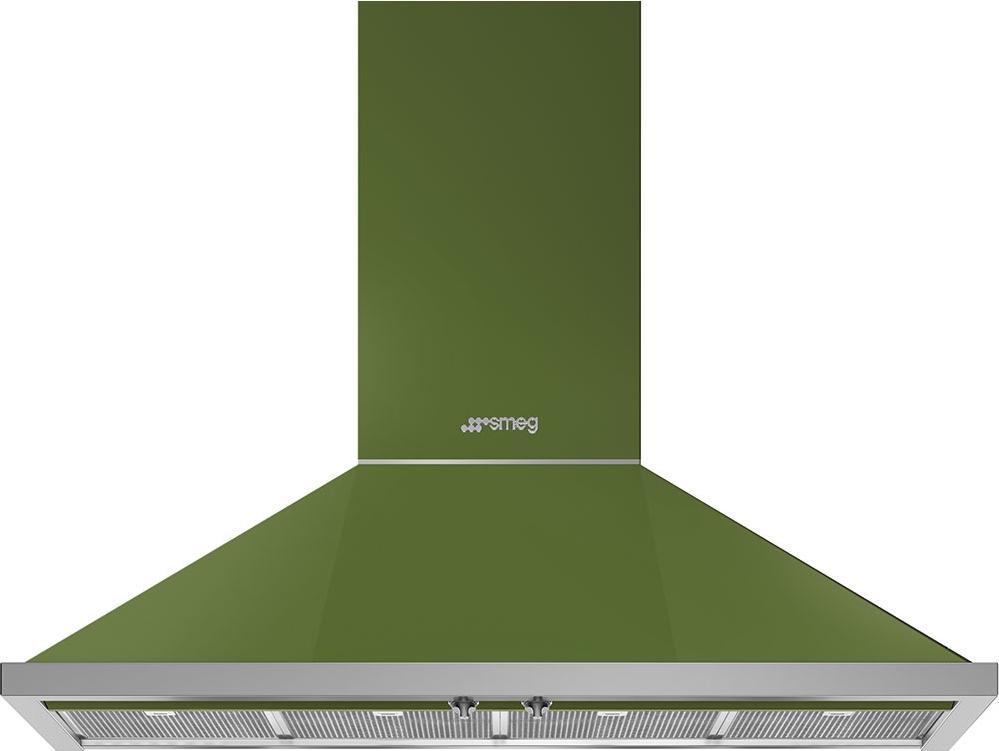 Smeg - 48" Portofino Wall Mount Vent Hood - Green - KPF48UOG (Special Order)